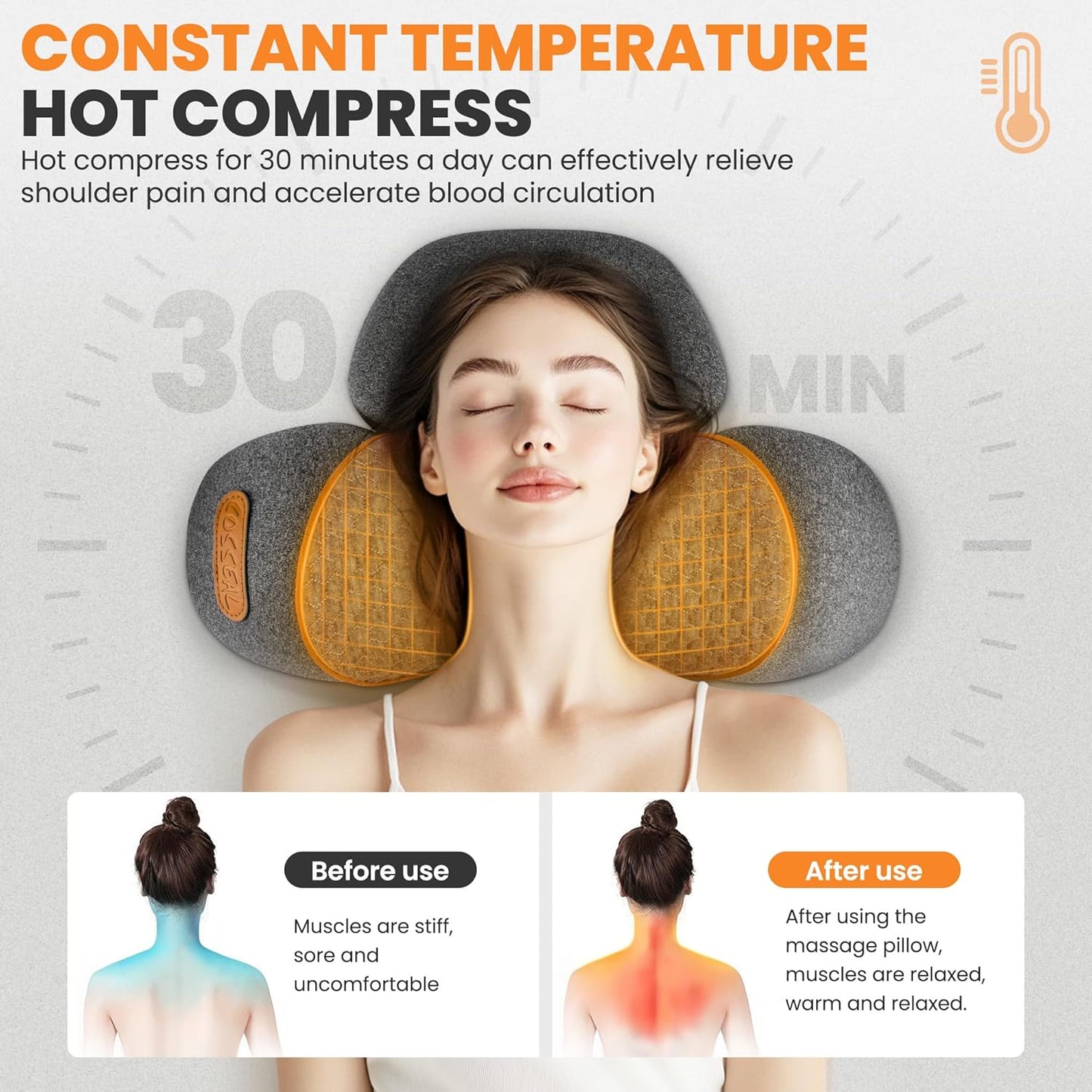 Orren TechNeck Relief 3‑in‑1 Pillow