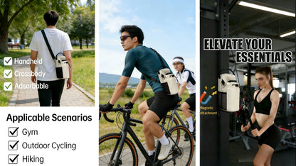 Magnetic Gym Bag Large Capacity Magnetic Carrier Bag With Phone Pocket Portable Gym Water Bottle Pouch Gym Accessories Organizer