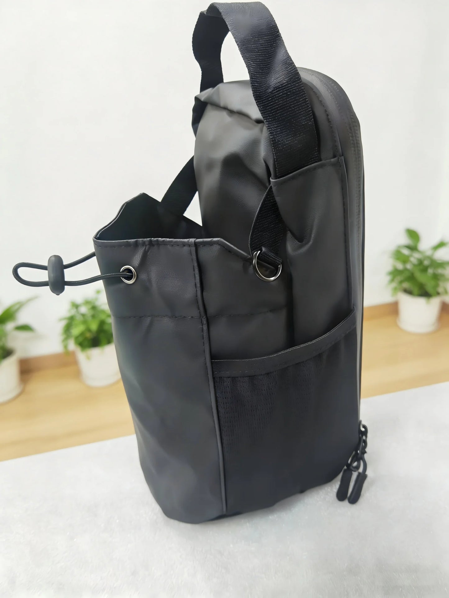Magnetic Gym Bag Large Capacity Magnetic Carrier Bag With Phone Pocket Portable Gym Water Bottle Pouch Gym Accessories Organizer